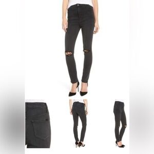 Joe’s Jeans Distressed Black Skinny Jeans